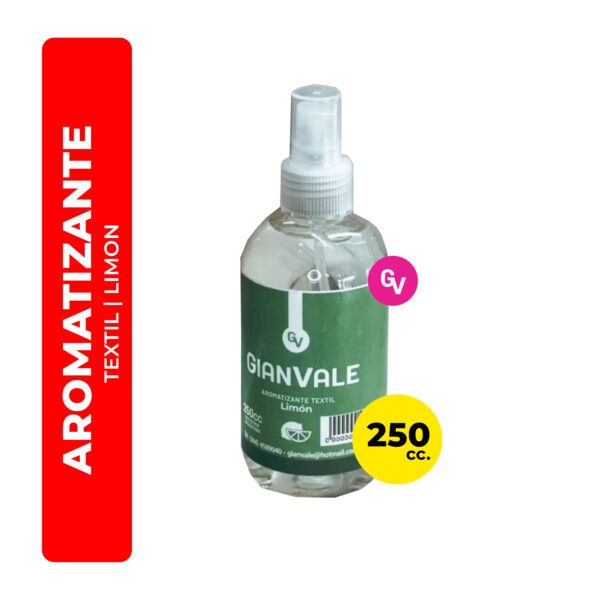 AROMATIZANTE TEXTIL GIANVALE LIMON 250CC