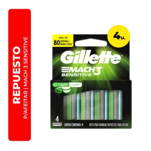 REPUESTO PARA AFEITAR MACH 3 SENSITIVE 4U