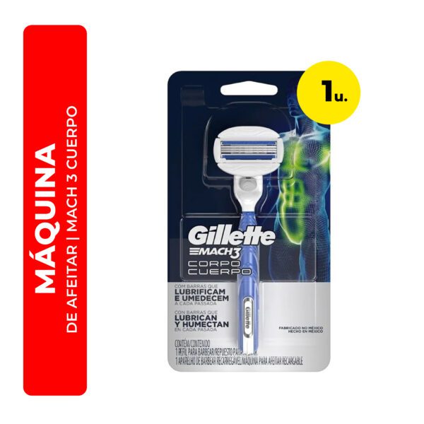 MÁQUINA DE AFEITAR  MACH3 CUERPO GILLETTE 1U