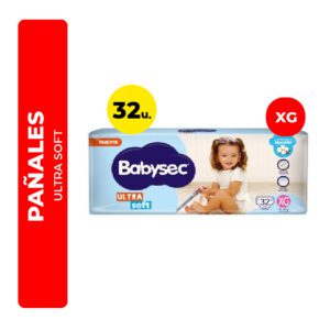 PAÑALES ULTRA SOFT XG BABYSEC 32U