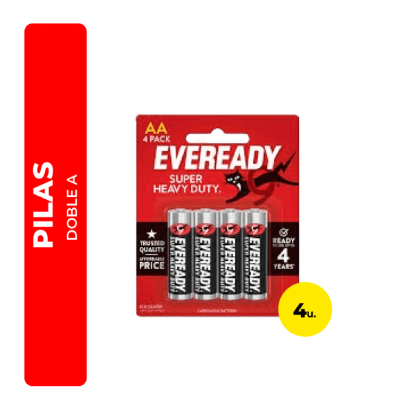 PILAS EVEREADY AA X4