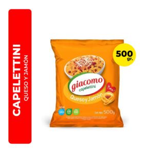 CAPELETTINI GIACOMO QUESO Y JAMÓN 500G
