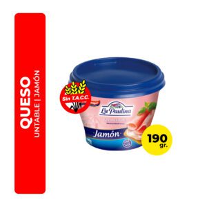 QUESO UNTABLE JAMÓN LA PAULINA 190G