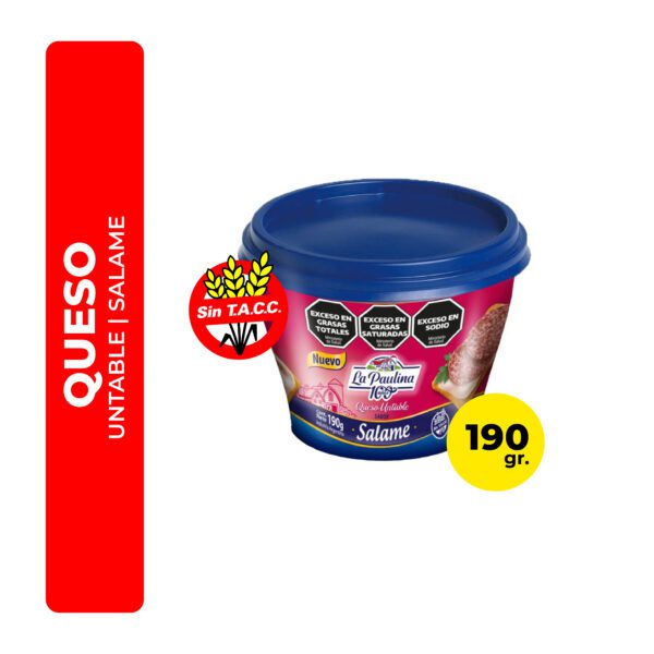 QUESO UNTABLE SALAME LA PAULINA 190G
