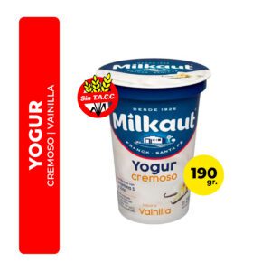 YOGUR MILKAUT CREMOSO VAINILLA 190G