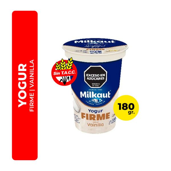 YOGUR MILKAUT FIRME VAINILLA 180G