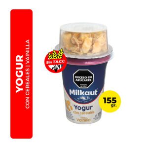 YOGUR MILKAUT VAINILLA CON CEREALES 155G