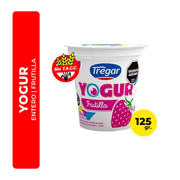 YOGUR TREGAR ENTERO FRUTILLA 125G