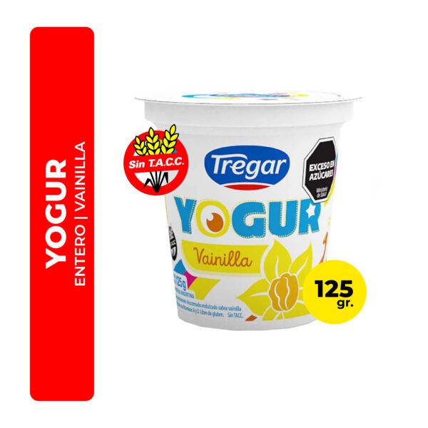 YOGUR TREGAR ENTERO VAINILLA 125G