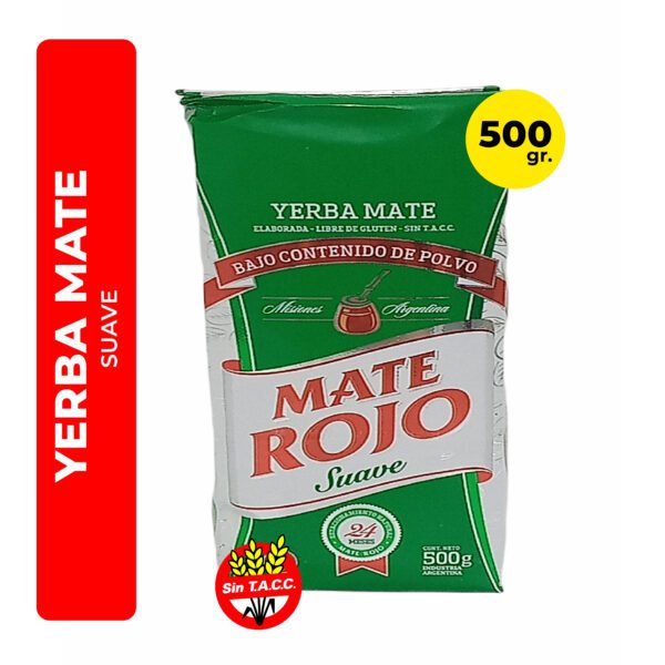 YERBA MATE ROJO SUAVE 500G