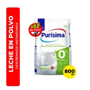 LECHE EN POLVO PURÍSIMA DESCREMADA 800G