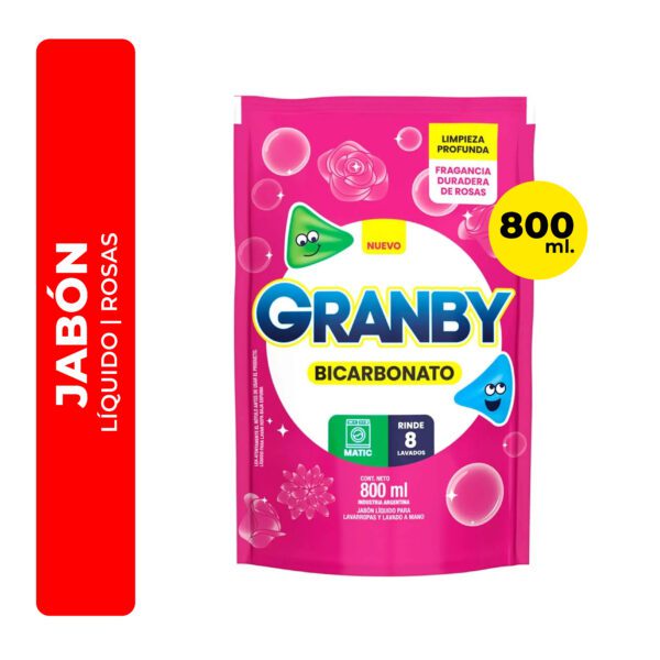 JABÓN LÍQUIDO GRANBY ROSAS 800ML