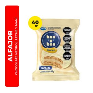 ALFAJOR BONOBON BLANCO 40G