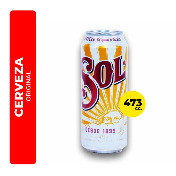 CERVEZA SOL 473CC