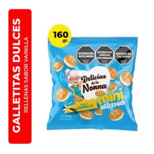 GALLETITAS DELICIAS DE LA NONNA RELLENAS SABOR VAINILLA 160G