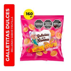 GALLETITAS DELICIAS DE LA NONNA RELLENAS SABOR FRUTILLA 160G