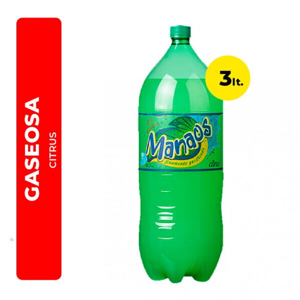 GASEOSA MANAOS CITRUS 3L