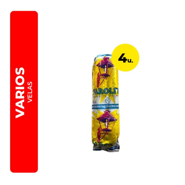 VELAS FAROLITO 4U