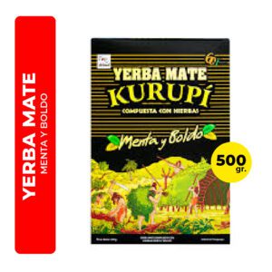 YERBA MATE CON PALO KURUPÍ MENTA Y BOLDO 500G
