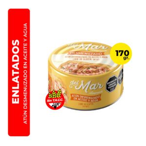 ATÚN DESMENUZADO EN ACEITE Y AGUA DEL MAR 170G