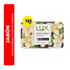 JABÓN LUX CON GLICERINA FLOR DE VAINILLA 125G