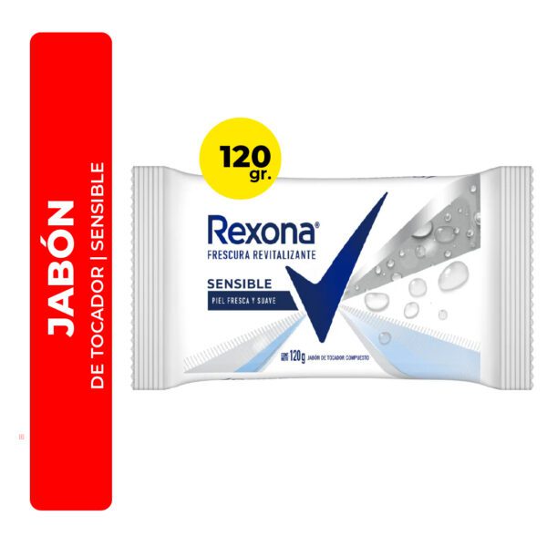 JABÓN DE TOCADOR REXONA SENSIBLE 120G