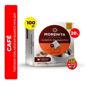CAFE EN SAQUITOS MORENITA 100G 20U