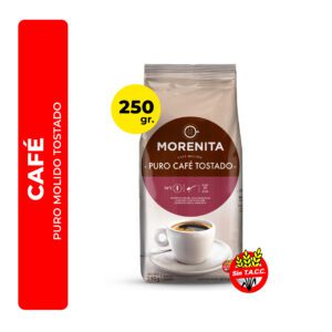 CAFÉ PURO MOLIDO TOSTADO MORENITA 250G