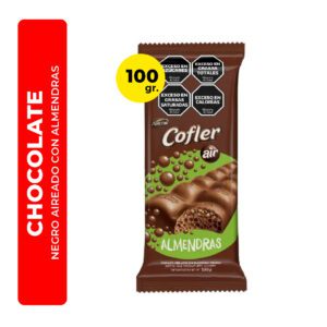 CHOCOLATE NEGRO CON ALMENDRAS COFLER 100G