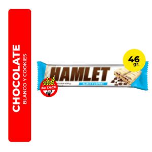 CHOCOLATE BLANCO CON COOKIES HAMLET 46G