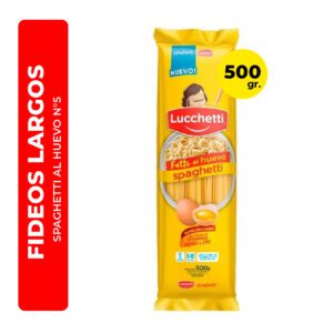 FIDEOS SPAGHETTI AL HUEVO N°5 LUCCHETTI 500G