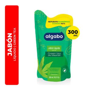 REPUESTO JABÓN LÍQUIDO ALGABO GREEN TEA 300ML