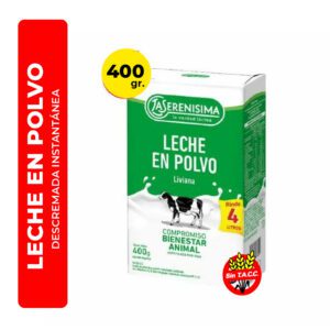 LECHE EN POLVO LA SERENISIMA LIVIANA 400G