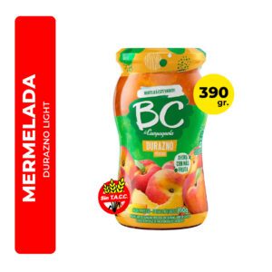 MERMELADA DE DURAZNO LIGHT BC 390G