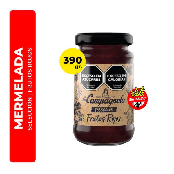 MERMELADA DE SELECCIÓN FRUTOS ROJOS LA CAMPAGNOLA 390G