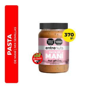 PASTA DE MANÍ MIX DE SEMILLAS ENTRENUTS 370G