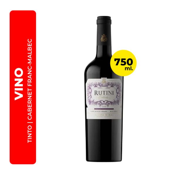 VINO TINTO RUTINI CABERNET FRANC-MALBEC 750ML