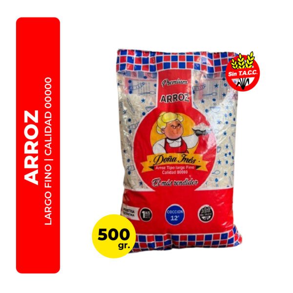 ARROZ LARGO FINO 00000 DOÑA INÉS 500G