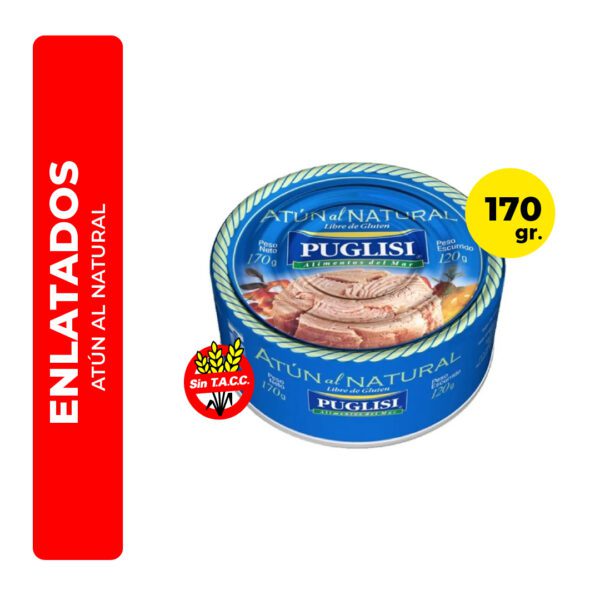 ATÚN AL NATURAL PUGLISI 170G