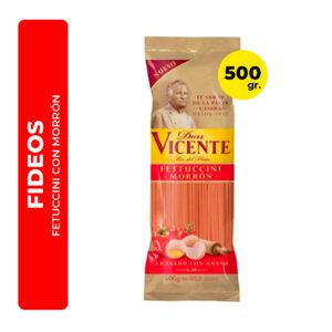 FIDEOS FETUCCINI CON MORRÓN DON VICENTE 500G