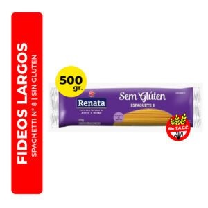 FIDEOS SPAGHETTI N°8 SIN GLUTEN RENATA 500G