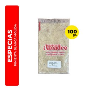 PIMIENTA BLANCA MOLIDA AMADEO 100G