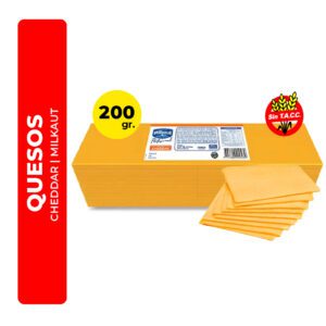 QUESO CHEDDAR MILKAUT 200G