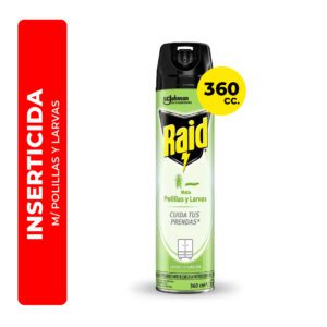 INSERTICIDA RAID PARA POLLILLAS Y LARVAS 360CC
