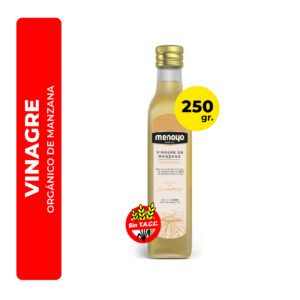 VINAGRE ORGÁNICO DE MANZANA MENOYO 250ML