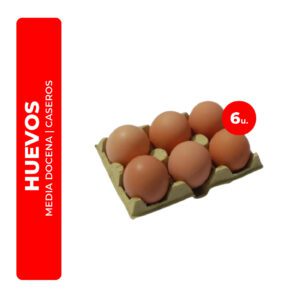 MEDIA DOCENA DE HUEVOS CASEROS
