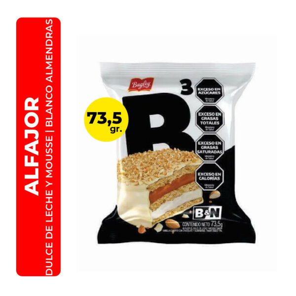 ALFAJOR B&N BLANCO TRIPLE 73,5G
