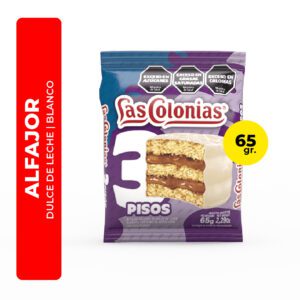 ALFAJOR LAS COLONIAS TRIPLE BLANCO 65G