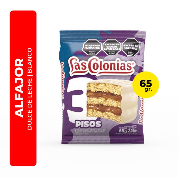 ALFAJOR LAS COLONIAS TRIPLE BLANCO 65G