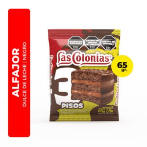ALFAJOR LAS COLONIAS TRIPLE NEGRO 65G